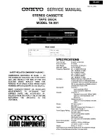 Preview for 1 page of Onkyo TA-201 Service Manual