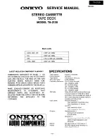 Onkyo TA-2130 Service Manual preview