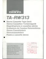 Onkyo TA-RW313 Instruction Manual preview