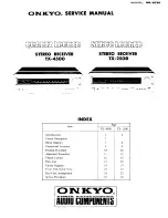 Onkyo TX-2500 Service Manual preview