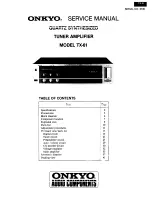 Preview for 1 page of Onkyo TX-61 Service Manual