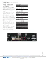 Preview for 2 page of Onkyo TX-8030 Specifications