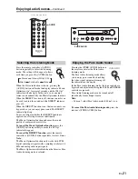 Предварительный просмотр 21 страницы Onkyo TX-8050 Instruction Manual