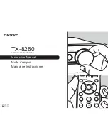 Onkyo TX-8260 Instruction Manual preview