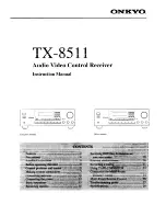 Preview for 1 page of Onkyo TX-8511 Instruction Manual