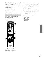 Предварительный просмотр 43 страницы Onkyo TX-8555 Instruction Manual