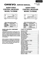 Onkyo TX-DS595 Service Manual preview