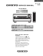 Onkyo TX-NA906 Service Manual предпросмотр