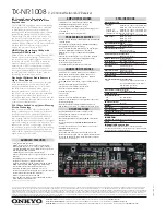 Preview for 2 page of Onkyo TX-NR1008 Brochure & Specs