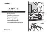 Preview for 1 page of Onkyo TX-NR474 Instruction Manual