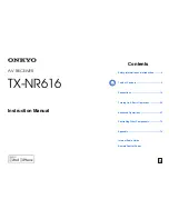 Onkyo TX-NR616 Instruction Manual предпросмотр