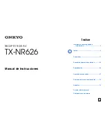 Preview for 1 page of Onkyo TX-NR626 (Spanish) Manual De Instrucciones