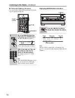 Preview for 74 page of Onkyo TX NR906 - AV Network Receiver User Manual