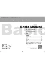 Onkyo TX-RZ710 Basic Manual preview