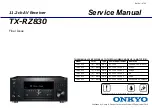 Preview for 1 page of Onkyo TX-RZ830 Service Manual