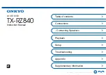 Onkyo TX-RZ840 Instruction Manual preview