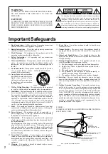 Предварительный просмотр 2 страницы Onkyo TX-SE550 Instruction Manual