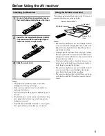 Preview for 9 page of Onkyo TX-SR303 Instruction Manual