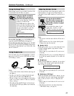 Preview for 41 page of Onkyo TX-SR303 Instruction Manual