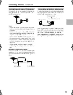 Предварительный просмотр 21 страницы Onkyo TX-SR304 Instruction Manual