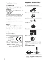 Предварительный просмотр 4 страницы Onkyo TX SR507 - AV Receiver Instruction Manual