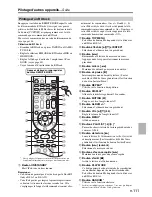 Preview for 111 page of Onkyo TX-SR806 AV Reciever (French) Manuel D'Instructions