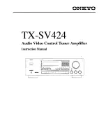 Onkyo TX-SV424 Instruction Manual preview