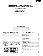 Onkyo TX-SV535 Service Manual preview