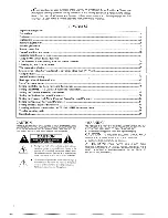 Preview for 2 page of Onkyo TX-SV919THX Instruction Manual