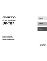 Onkyo UP-TR1 Instruction Manual предпросмотр