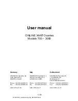 Online USV XANTO 1000 User Manual preview