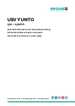 Online USV YUNTO 1000VA Quick Start Manual preview