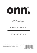 Предварительный просмотр 1 страницы Onn 100008719 Product Manual