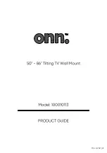 Onn 100010113 Product Manual preview