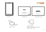 Предварительный просмотр 3 страницы Onn 100011885 Product Manual