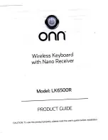 Onn LK6500R Product Manual preview