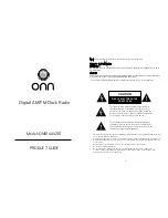 Предварительный просмотр 1 страницы Onn ONB14AV201 Product Manual