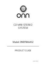 Onn OND19AAA12 Product Manual preview