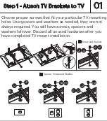 Preview for 5 page of Onn Tilting TV Wall Mount 19"-50" Quick Start Manual