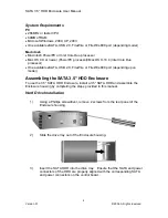 Предварительный просмотр 4 страницы Onnto SATA to eSATA/FireWire800/USB 2.0 3.5" HDD Enclosure Kit User Manual