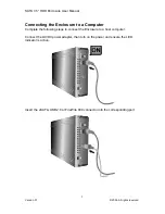 Предварительный просмотр 7 страницы Onnto SATA to eSATA/FireWire800/USB 2.0 3.5" HDD Enclosure Kit User Manual