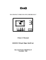 Preview for 1 page of Onq 363445-01 Owner'S Manual