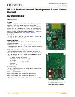 onsemi RSL15 User Manual preview