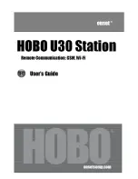 Onset hobo u30 User Manual предпросмотр