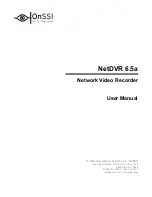 OnSSI NetDVR 6.5a User Manual предпросмотр