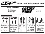 Предварительный просмотр 1 страницы Ontel WONDER ARMS BODY & LEG RESISTANCE BANDS User Manual