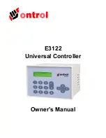 Preview for 1 page of ONTROL E3122 Owner'S Manual