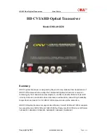 ONV ONV-4HDCVI User Manual preview