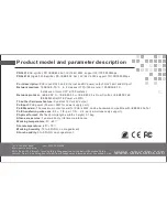 Предварительный просмотр 8 страницы ONV PD3401 User Manual