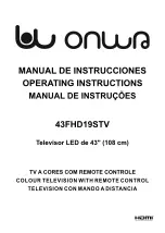 Предварительный просмотр 1 страницы Onwa 43FHD19STV Operating Instructions Manual